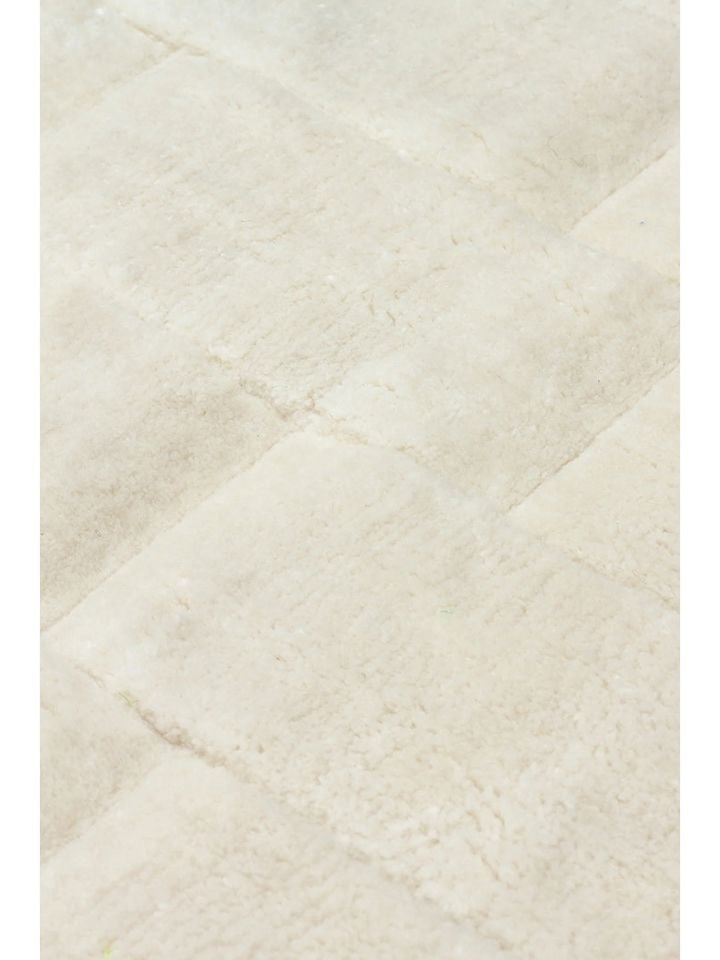 Relief Serisi 3D Kabartmalı Modern Krem Renk Halı NX-762