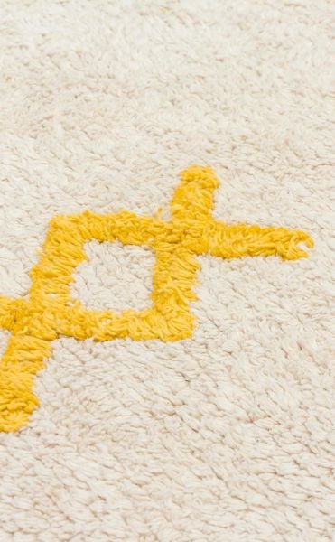 Yıkanabilir Kaymaz Tabanlı Natural Pamuk Çocuk/Bebek Halısı NX-240