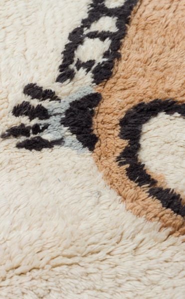 Yıkanabilir Kaymaz Tabanlı Natural Pamuk Çocuk/Bebek Halısı NX-242