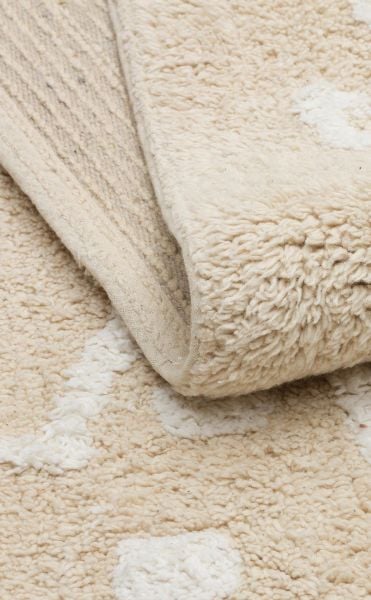 Yıkanabilir Kaymaz Tabanlı Natural Pamuk Çocuk/Bebek Halısı NX-243