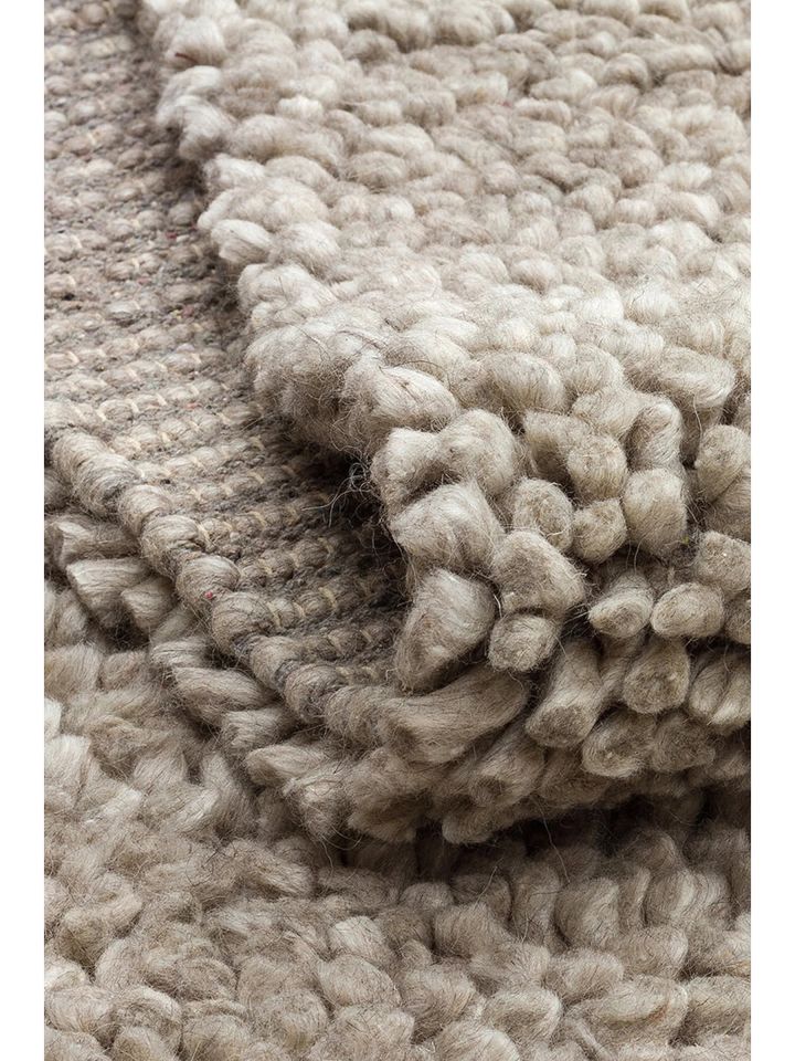 Boreal Serisi El Dokuma Modern Gümüş Renk Shaggy Halı NX-3743