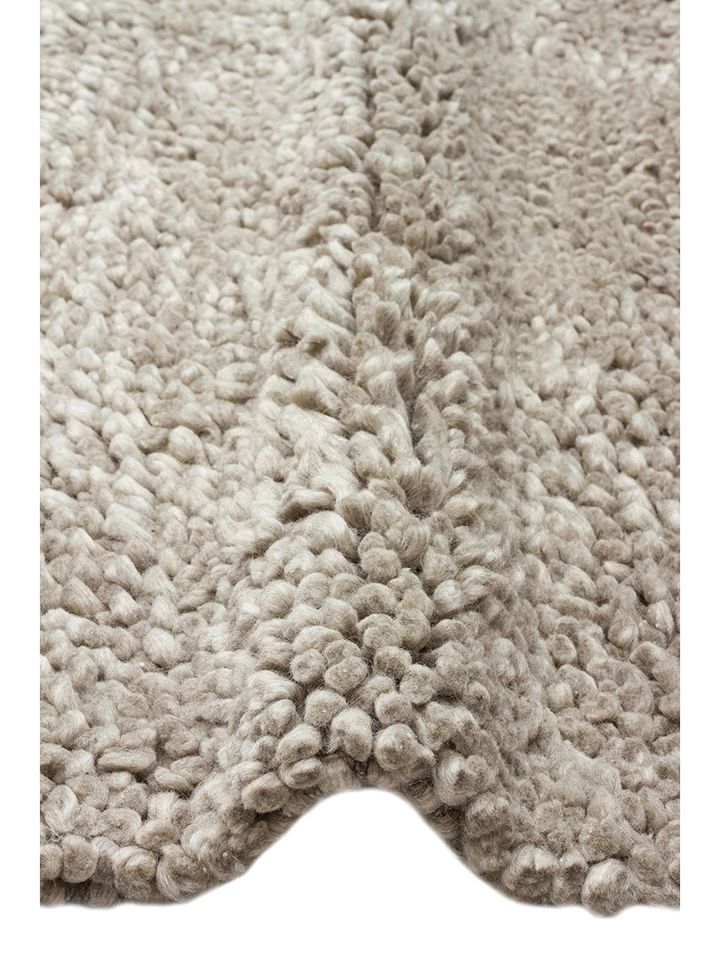 Boreal Serisi El Dokuma Modern Gümüş Renk Shaggy Halı NX-3743