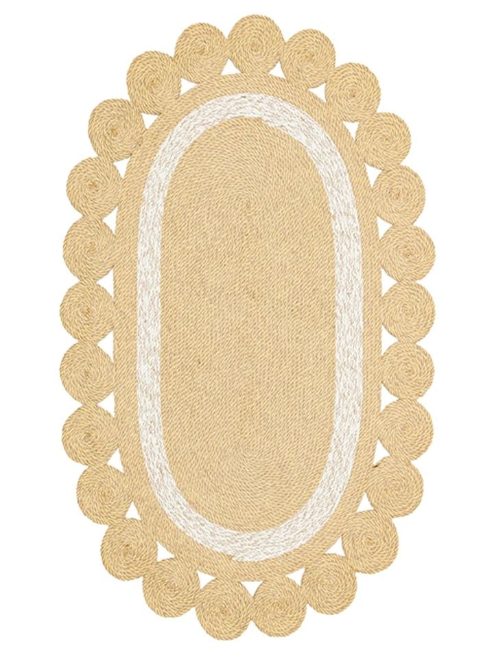 Siena Serisi Natural Renk Jüt Modern Dekoratif Halı NX-1711