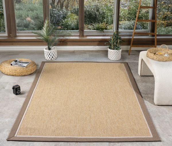 Beta Serisi Bordürlü Sisal Halı NX-5667