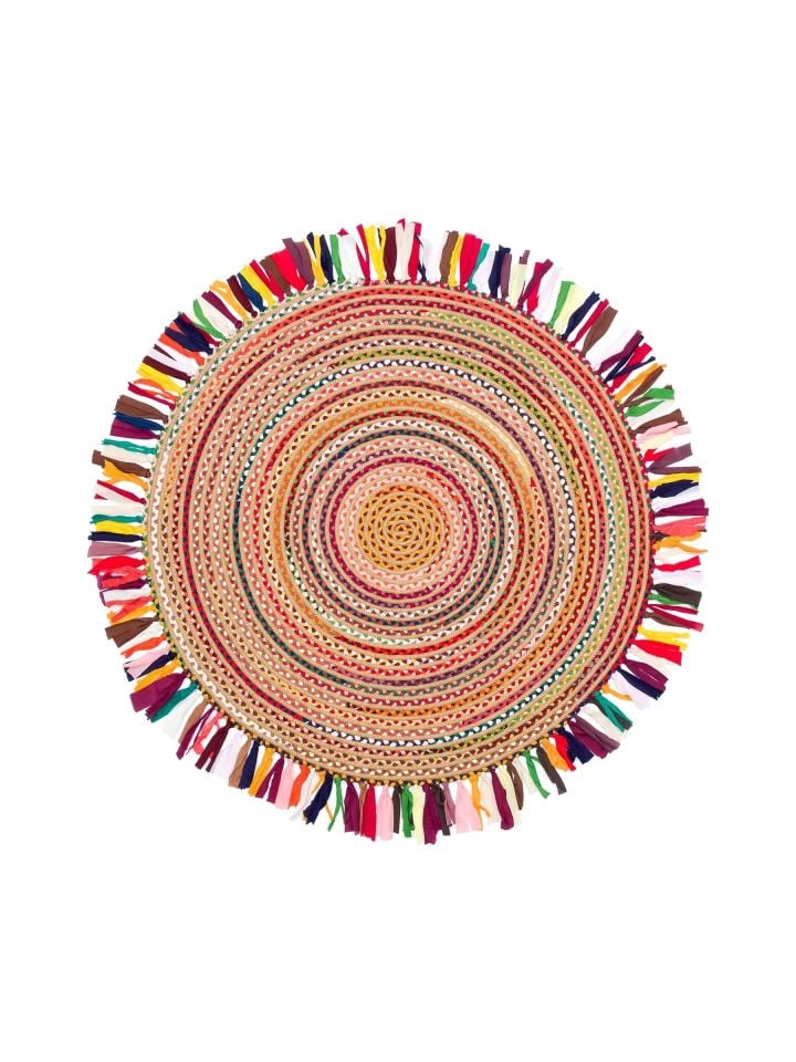 Siena Serisi Multi Renk Jüt Modern Dekoratif Halı NX-1713