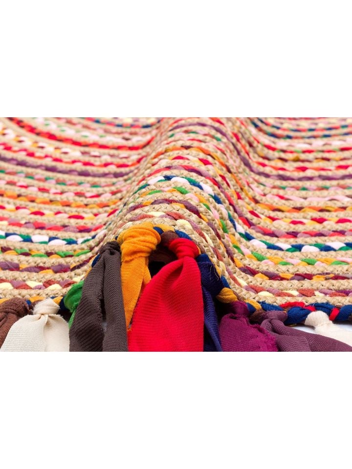 Siena Serisi Multi Renk Jüt Modern Dekoratif Halı NX-1713