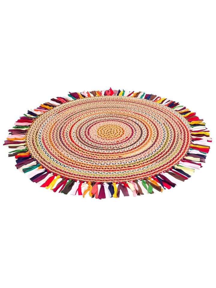 Siena Serisi Multi Renk Jüt Modern Dekoratif Halı NX-1713