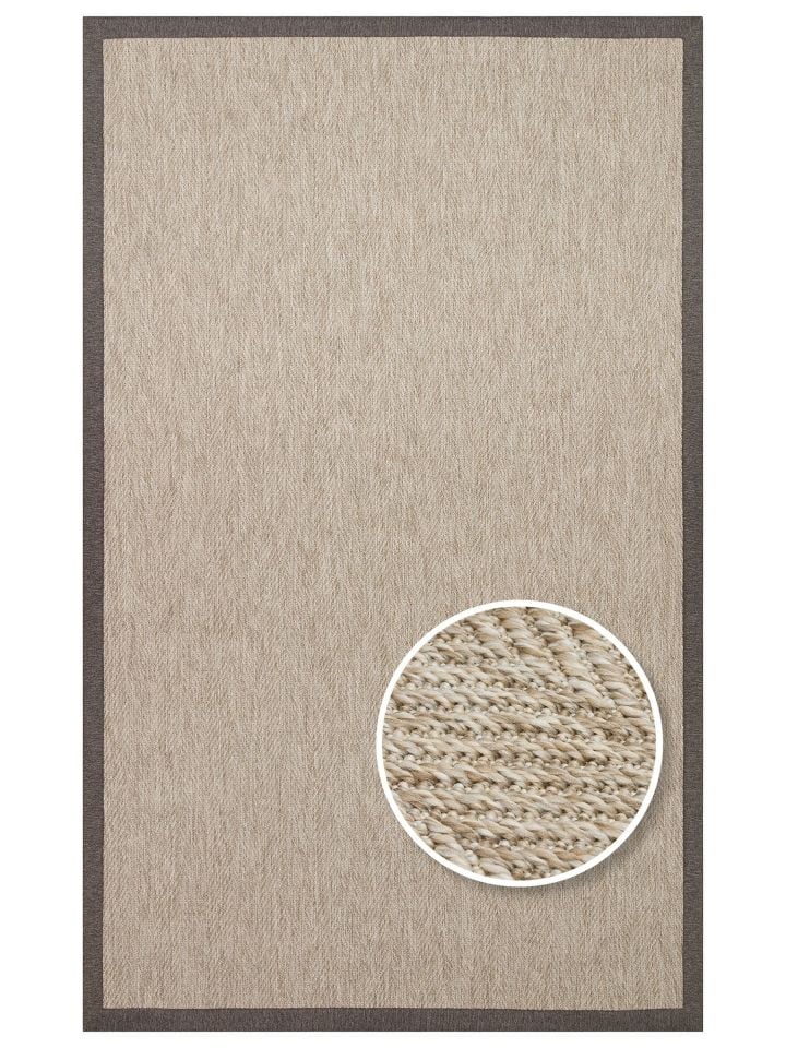 Beta Serisi Bordürlü Sisal Halı NX-5673