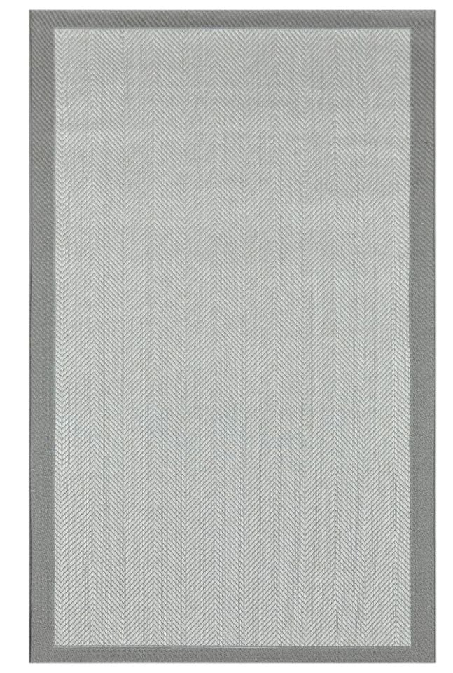 Alfa Serisi Makinede Yıkanabilir Gri/Ekru Sisal Halı NX-17