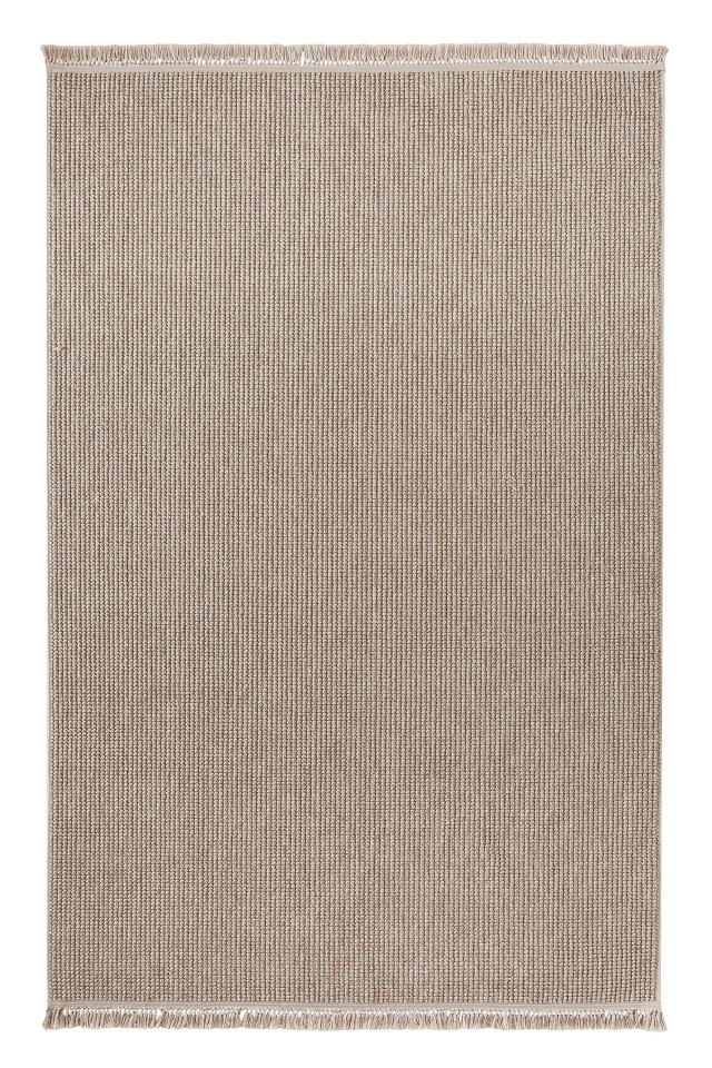 Clam Serisi Bukle Modern Bej Renk Halı NX-3008B