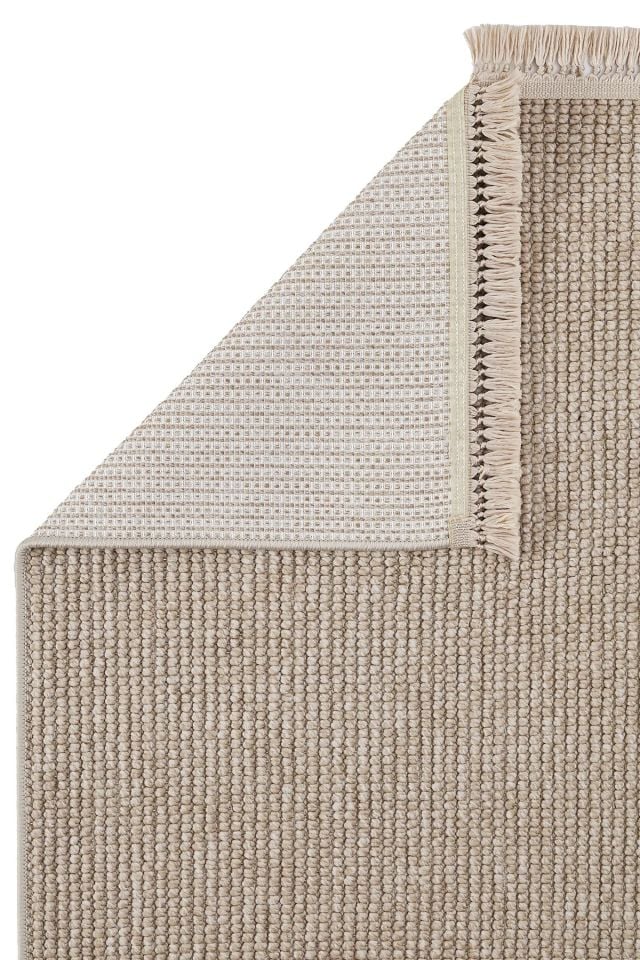 Clam Serisi Bukle Modern Bej Renk Halı NX-3008B