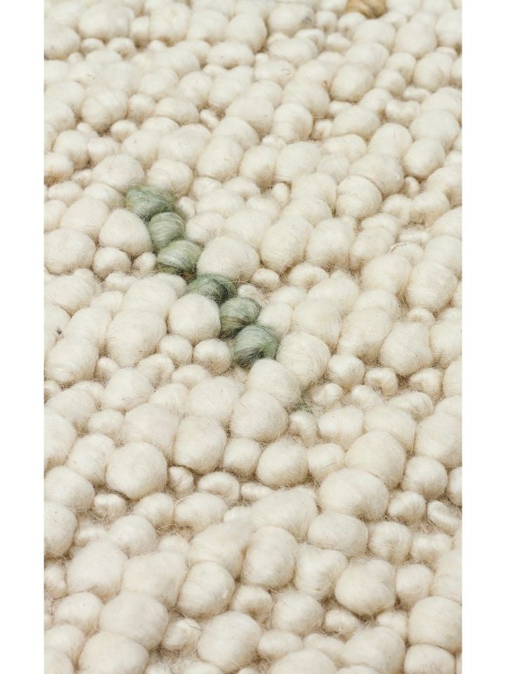 Liva Serisi İskandinav Tarzı İri Örgü Dokulu Renkli Doğal Yün Halı NX-3690