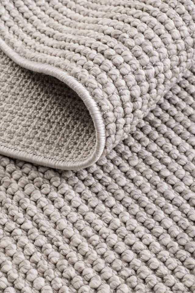 Clam Serisi Bukle Modern Gri Renk Halı NX-3008G