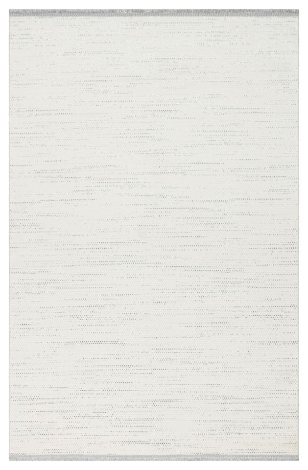 Joy Serisi Makinede Yıkanabilir Ekru/Gri Renk Modern Makine Halısı EH-822