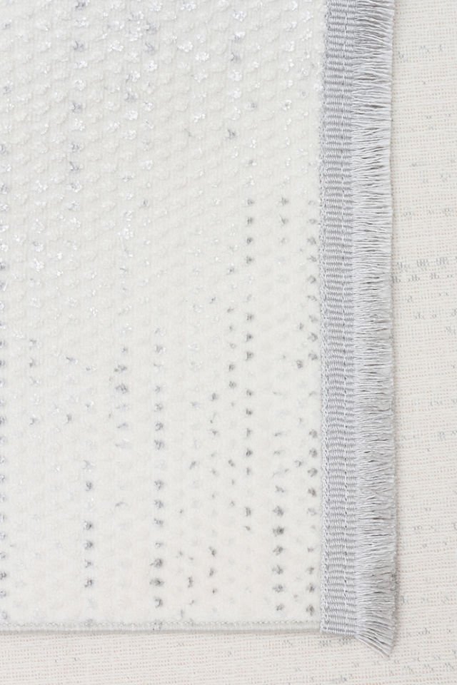 Joy Serisi Makinede Yıkanabilir Ekru/Gri Renk Modern Makine Halısı EH-822