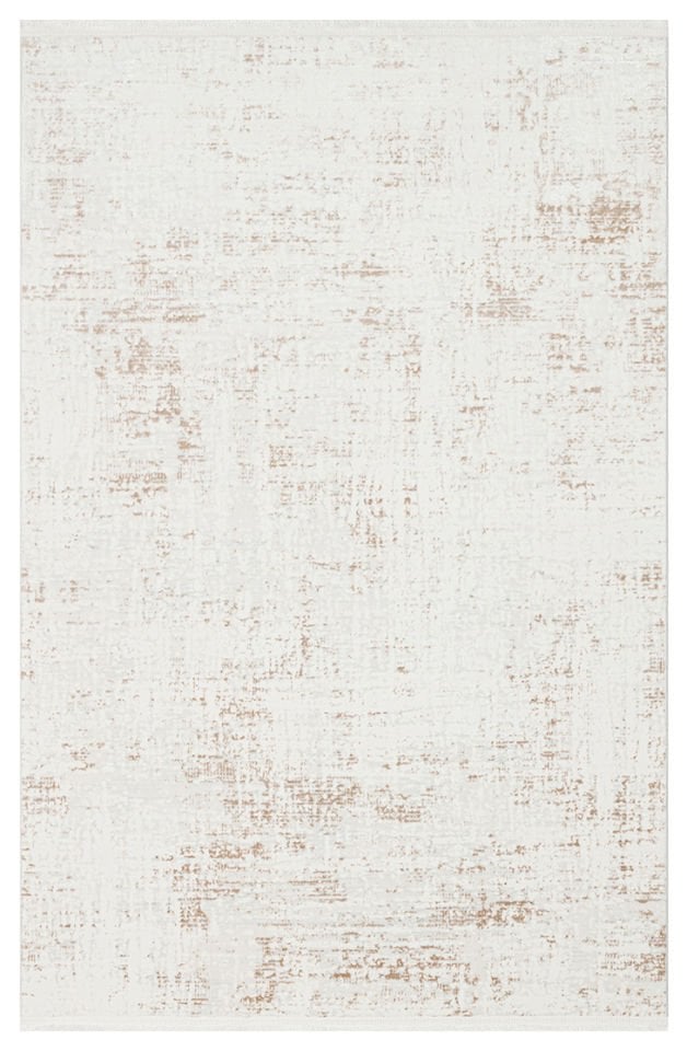 Joy Serisi Makinede Yıkanabilir Ekru/Bej Renk Modern Makine Halısı EH-824