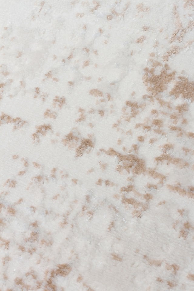 Joy Serisi Makinede Yıkanabilir Ekru/Bej Renk Modern Makine Halısı EH-824