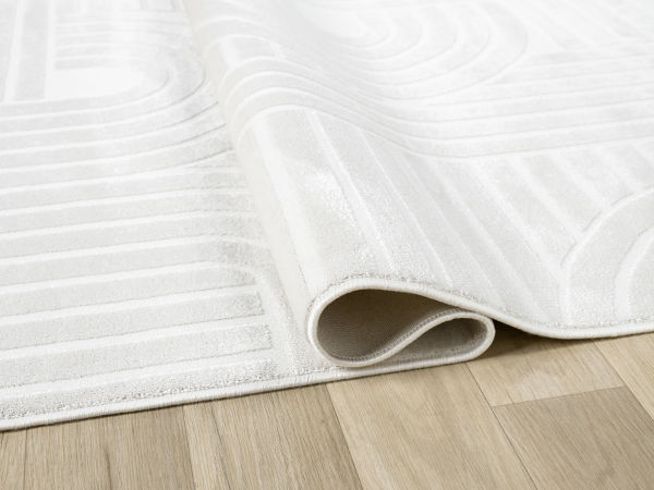 Verona Serisi Krem Renk Akrilik Makine Halısı SH-5110K