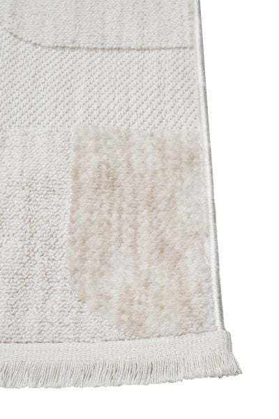 Bony Serisi Ekru Renk Modern Halı CH-100