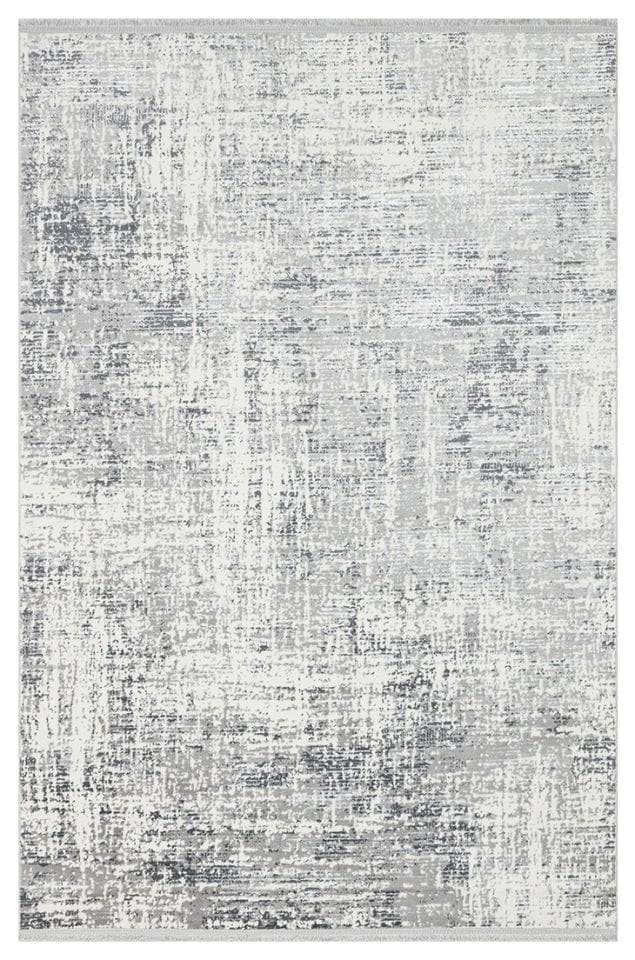 Joy Serisi Makinede Yıkanabilir Gri Renk Modern Makine Halısı EH-825