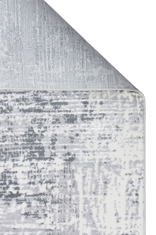 Joy Serisi Makinede Yıkanabilir Gri Renk Modern Makine Halısı EH-825