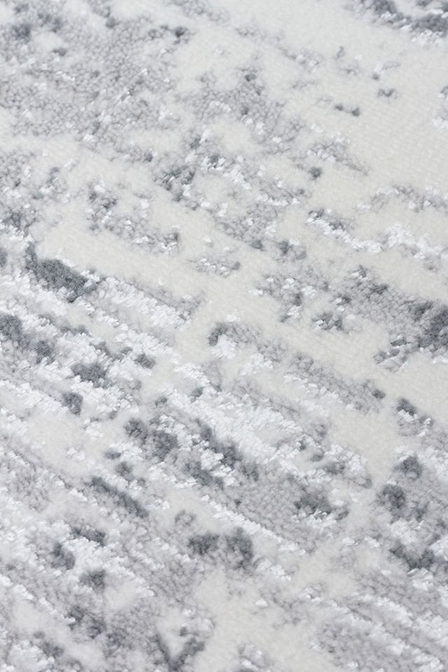 Joy Serisi Makinede Yıkanabilir Gri Renk Modern Makine Halısı EH-825