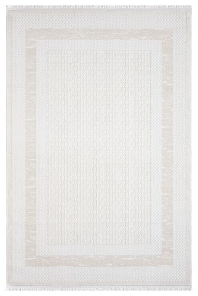 Verona Serisi Bej Renk Akrilik Makine Halısı SH-5111B