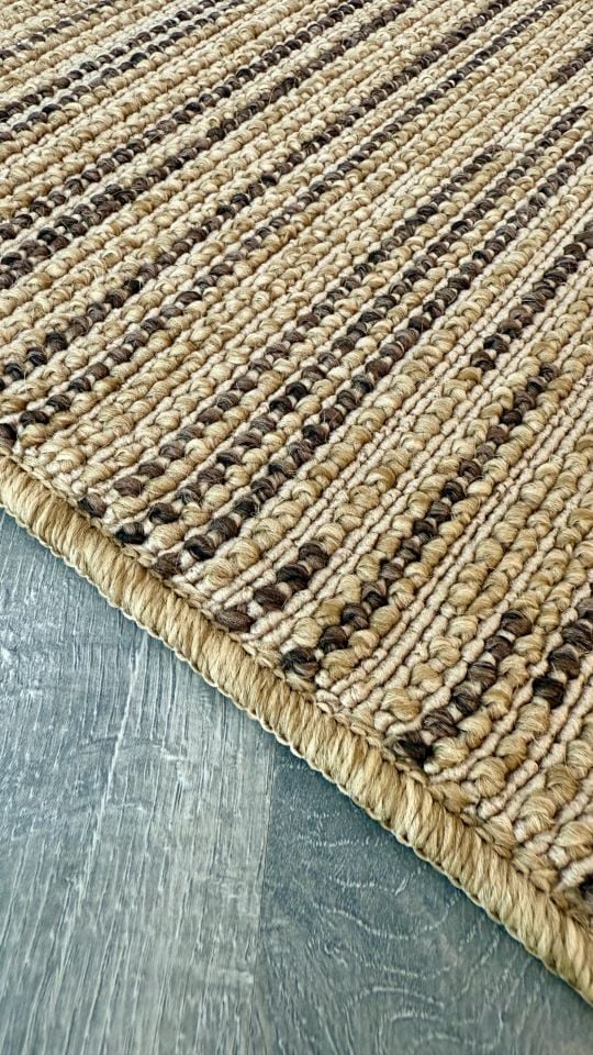 Avina Serisi Bej/Kahve Kolay Temizlenebilir Sisal Halı RH-8004