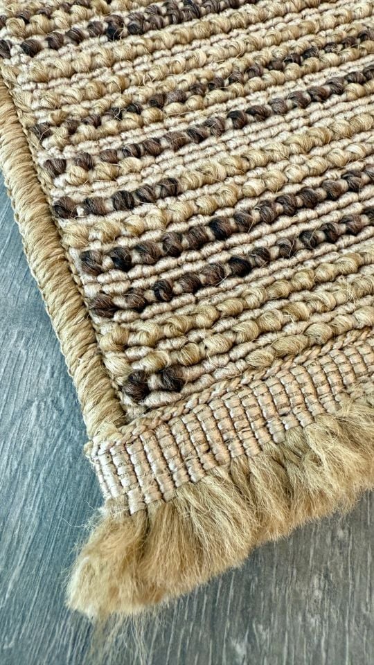 Avina Serisi Bej/Kahve Kolay Temizlenebilir Sisal Halı RH-8004