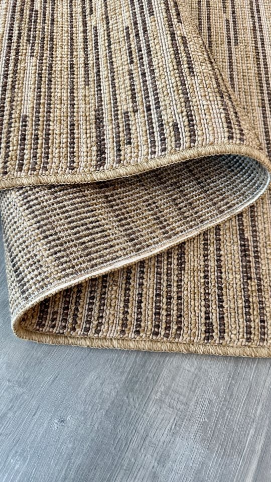 Avina Serisi Bej/Kahve Kolay Temizlenebilir Sisal Halı RH-8004