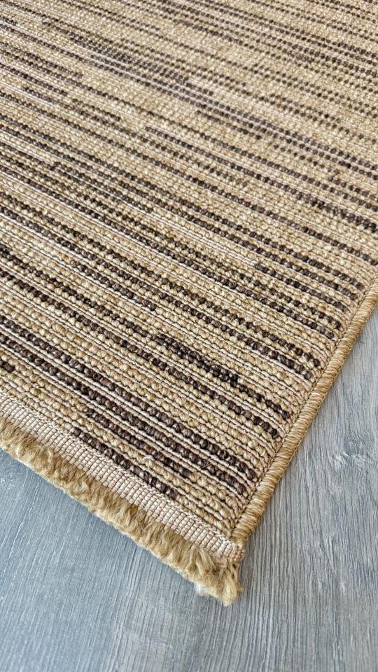 Avina Serisi Bej/Kahve Kolay Temizlenebilir Sisal Halı RH-8004