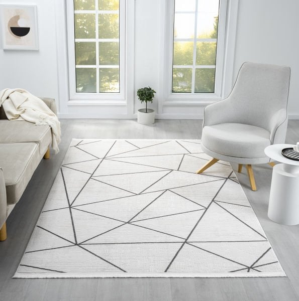 Verona Serisi Antrasit Renk Akrilik Makine Halısı SH-5112A