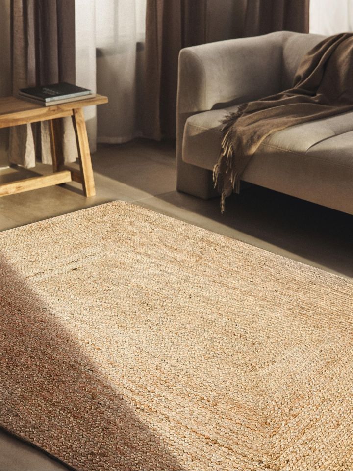 Siena Serisi Natural Renk Jüt El Dokuma Halı NX-1719