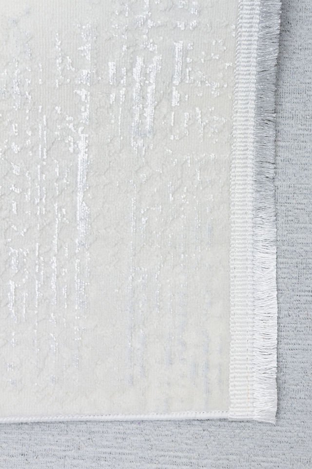 Joy Serisi Makinede Yıkanabilir Ekru Renk Modern Makine Halısı EH-827