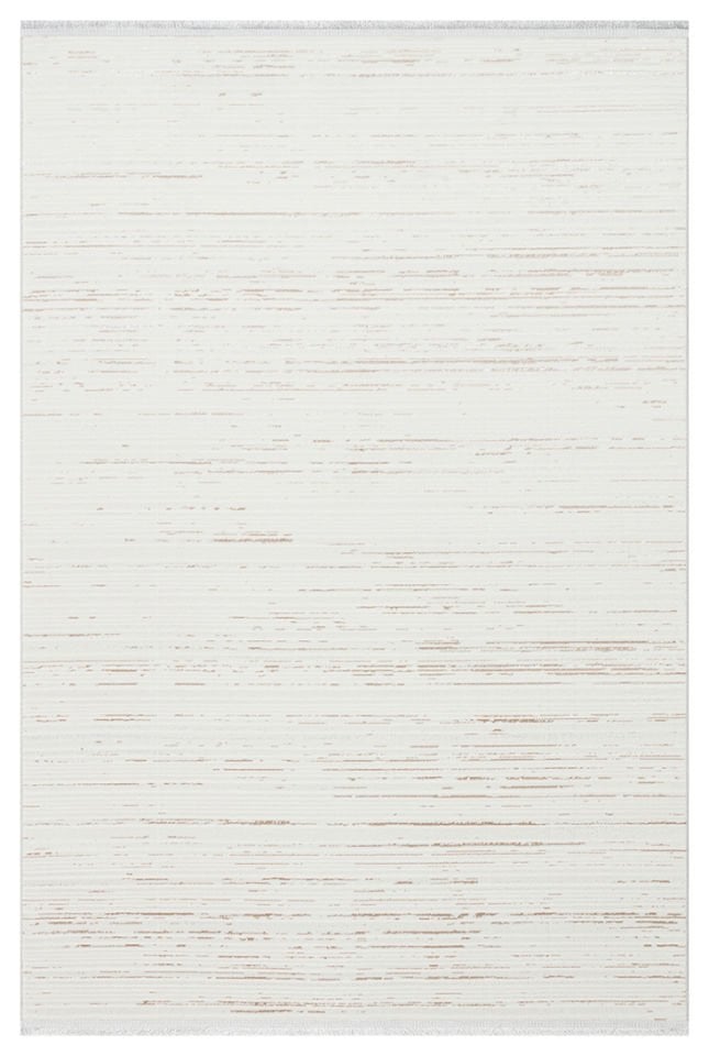 Joy Serisi Makinede Yıkanabilir Ekru/Bej Renk Modern Makine Halısı EH-828