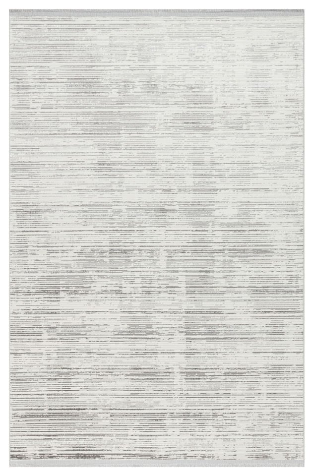 Joy Serisi Makinede Yıkanabilir Ekru/Gri Renk Modern Makine Halısı EH-829