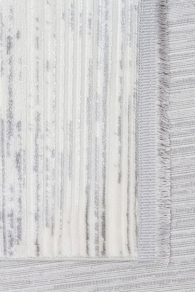 Joy Serisi Makinede Yıkanabilir Ekru/Gri Renk Modern Makine Halısı EH-829