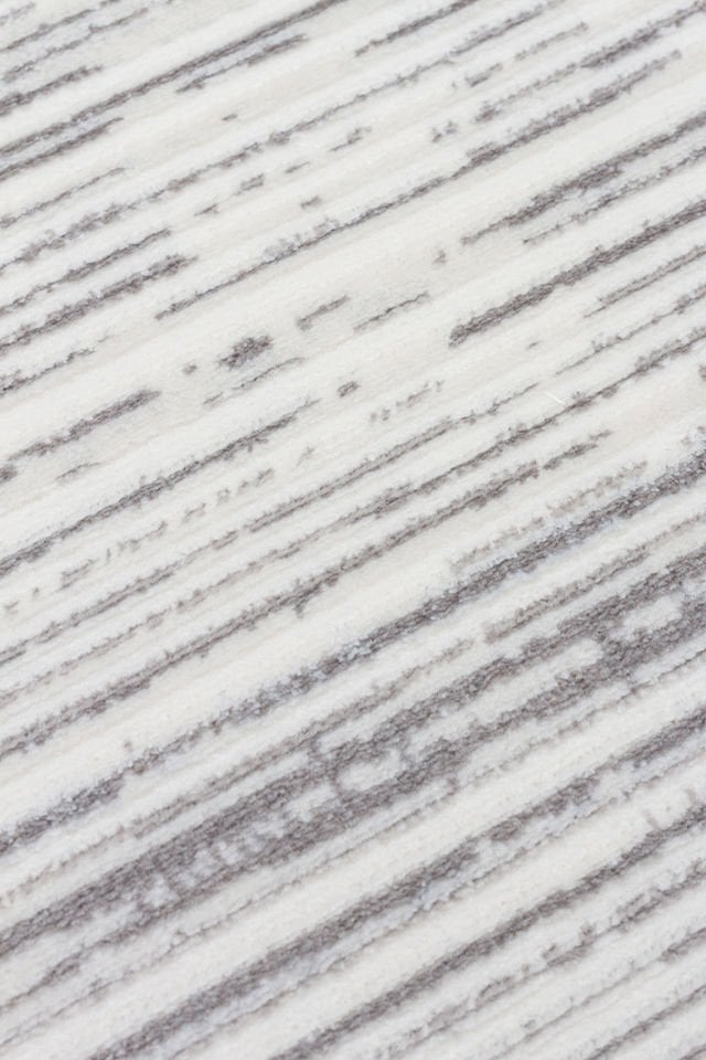 Joy Serisi Makinede Yıkanabilir Ekru/Gri Renk Modern Makine Halısı EH-829