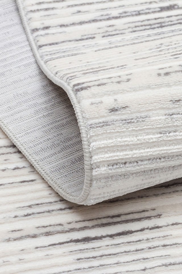 Joy Serisi Makinede Yıkanabilir Ekru/Gri Renk Modern Makine Halısı EH-829