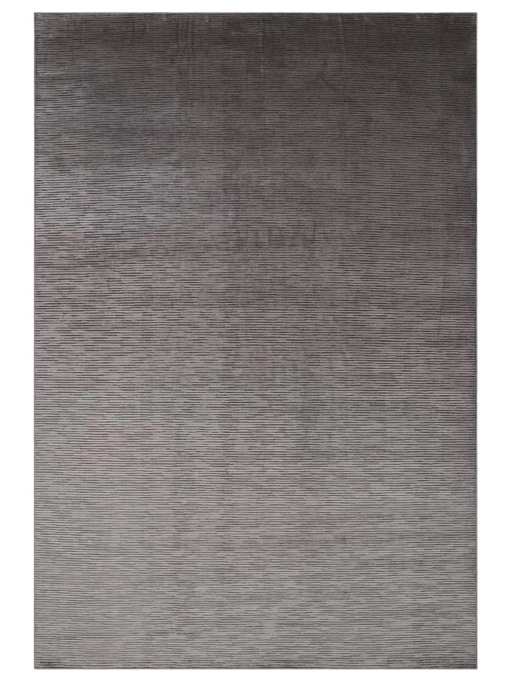 Aura Serisi Yüksek-Alçak Rölyef Dokulu %100 Viskon Antrasit Renk Modern Halı NX-3670