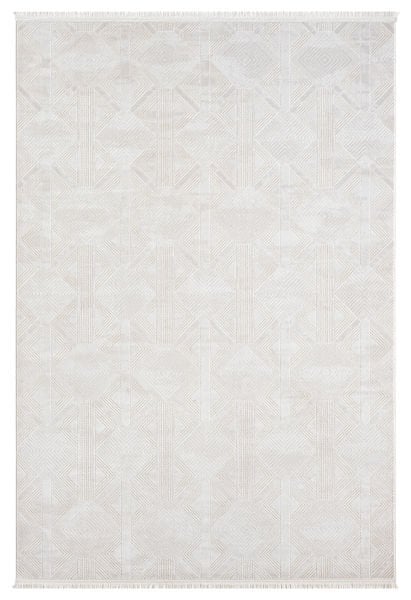 Verona Serisi Krem Renk Akrilik Makine Halısı SH-5116K