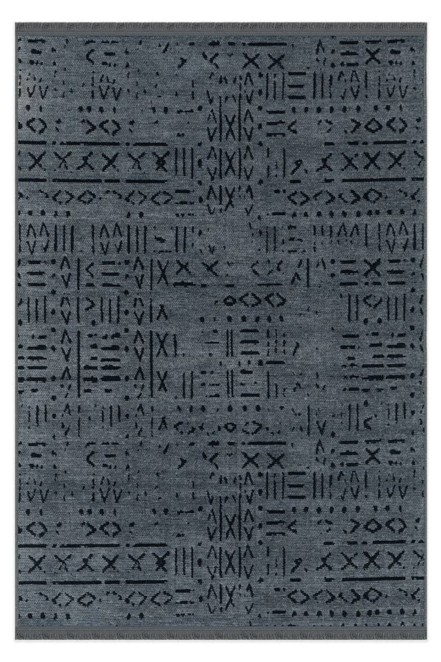Mercan Serisi Antrasit Renk Makinede Yıkanabilir Kilim GH-8431