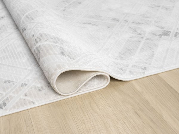 Verona Serisi Gri Renk Akrilik Makine Halısı SH-5117G