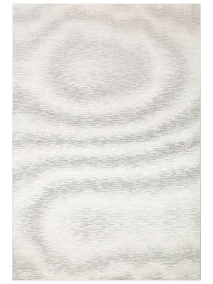 Aura Serisi Yüksek-Alçak Rölyef Dokulu %100 Viskon Gri Renk Modern Halı NX-3673