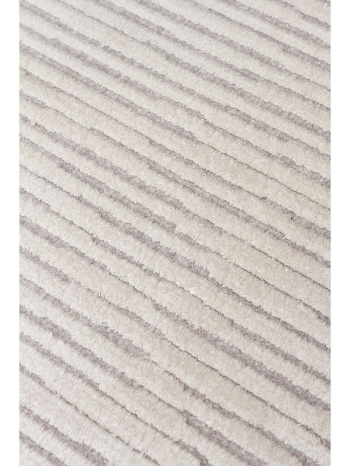 Aura Serisi Yüksek-Alçak Rölyef Dokulu %100 Viskon Gri Renk Modern Halı NX-3673