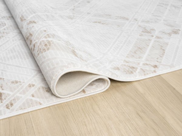 Verona Serisi Bej Renk Akrilik Makine Halısı SH-5117K