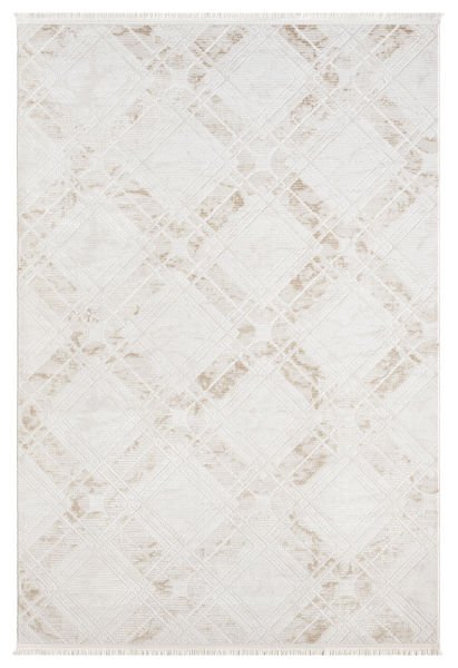 Verona Serisi Bej Renk Akrilik Makine Halısı SH-5117K