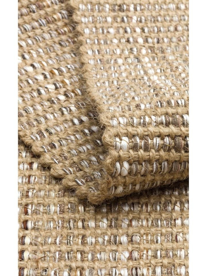 Siena Serisi Bej Renk Jüt El Dokuma Halı NX-1727