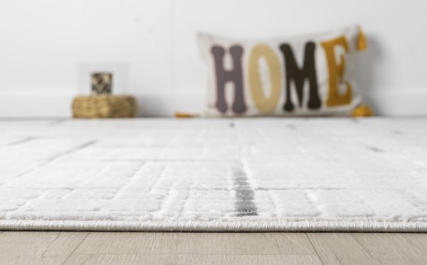 Verona Serisi Gri Renk Akrilik Makine Halısı SH-5118G