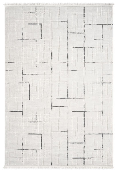 Verona Serisi Gri Renk Akrilik Makine Halısı SH-5118G